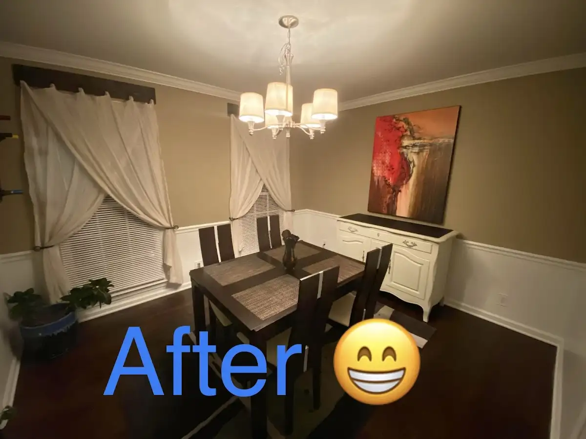 Professional dining room restoration after water damage in Clay